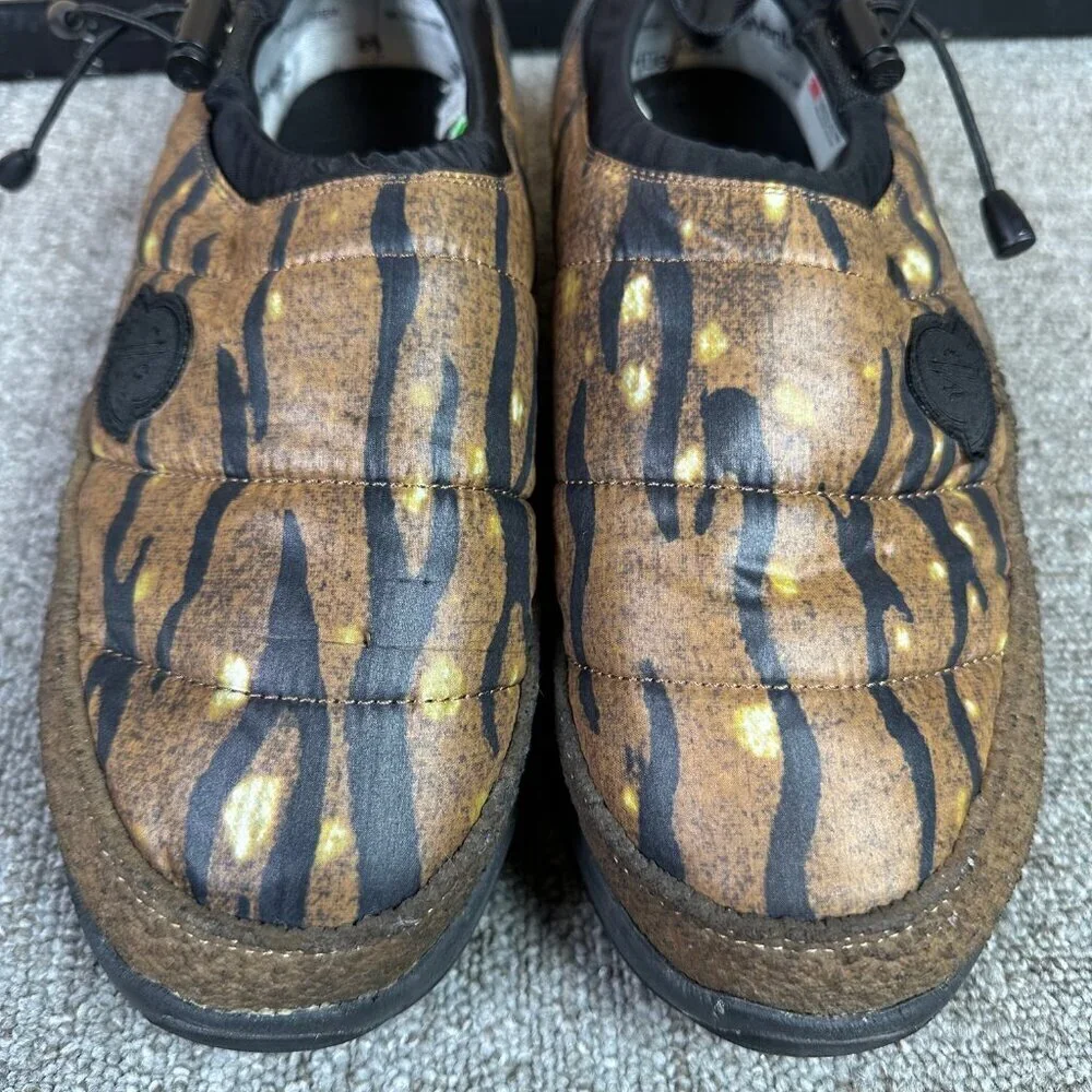 Suicoke x Moncler Pepper Loafer in Brown Camo Puffer Apres Ski Shoe Mens EU 43 - Picture 2 of 7